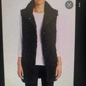 Theory faux Sherpa vest.